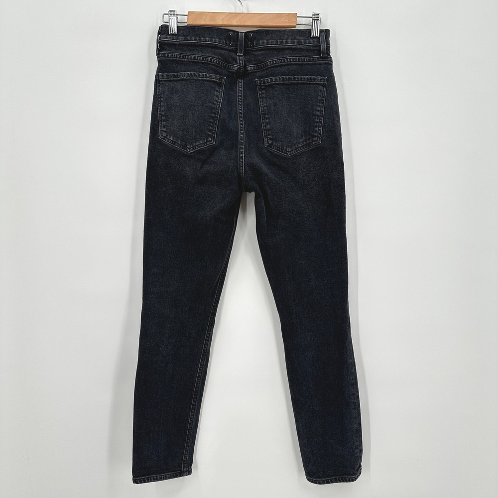 AGOLDE Nico High Rise Slim Fit Jean Faded Black Charcoal‎ Denim 28 Made in USA - Picture 3 of 6